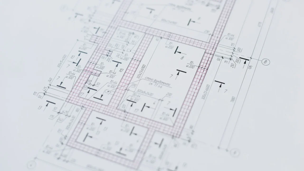 Construction Site Architect Blueprint